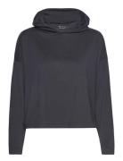 Soft Cropped Hoodie Sport Sweatshirts & Hoodies Hoodies Black Röhnisch