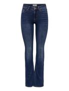 Onlblush Mid Flared Dnm Tai021 Noos Bottoms Jeans Flares Blue ONLY