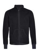 Fleece Jacket Tops Sweatshirts & Hoodies Fleeces & Midlayers Black Bread & Boxers