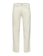 Onsedge Straight Ecru 5917 Pim Dnm Noos Bottoms Jeans Relaxed Cream ONLY & SONS