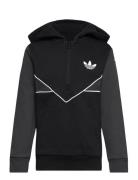 Adicolor Half-Zip Hoodie Sport Sweatshirts & Hoodies Hoodies Black Adidas Originals