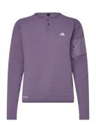 Ult Cte 1/2 Z Sport T-shirts & Tops Long-sleeved Purple Adidas Performance
