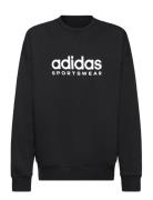 Fleece Crew Sweatshirt Kids Sport Sweatshirts & Hoodies Sweatshirts Black Adidas Sportswear