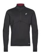 Winter Run 1/2 Zip Mid Layer Sport Sweatshirts & Hoodies Fleeces & Midlayers Black Asics