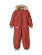 Snowsuit Moe Tech Outerwear Coveralls Snow-ski Coveralls & Sets Red Wheat