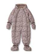 Puffer Baby Suit Edem Outerwear Coveralls Snow-ski Coveralls & Sets Purple Wheat