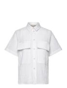 Tessie Tops Shirts Short-sleeved White Stella Nova