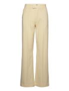 Recycled Sportina Perry Pants Bottoms Trousers Flared Cream Mads Nørgaard