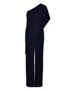 Cape Georgette -Shoulder Jumpsuit Bottoms Jumpsuits Navy Lauren Ralph Lauren