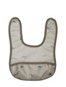 Eating Bib, Small W. Pocket, Engine Baby & Maternity Baby Feeding Bibs Sleeveless Bibs Grey Smallstuff