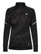 Ridge Aop Windstopper Reflectiv Running Jacket Sport Sweatshirts & Hoodies Sweatshirts Black FILA