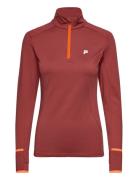 Rande Half Zip Running Shirt Sport T-shirts & Tops Long-sleeved Red FILA