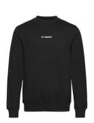 Regular Crewneck Artwork Designers Sweatshirts & Hoodies Sweatshirts Black HAN Kjøbenhavn