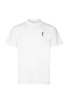 Men’s Performance Court Polo Sport Polos Short-sleeved White RS Sports