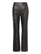 Milo - Polished Leahter Bottoms Trousers Leather Leggings-Bukser Brown Day Birger Et Mikkelsen