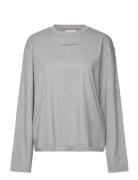 Cotton Melange Long Sleeve Sport T-shirts & Tops Long-sleeved Grey Röhnisch