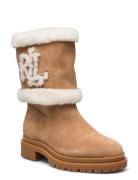 Carter Water-Repellent Suede Boot Shoes Wintershoes Brown Lauren Ralph Lauren