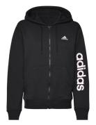 W Lin Ft Fz Hd Sport Sweatshirts & Hoodies Hoodies Black Adidas Sportswear