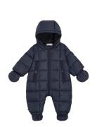 Baby Monotype Tape Ski Suit Outerwear Coveralls Snow-ski Coveralls & Sets Navy Tommy Hilfiger