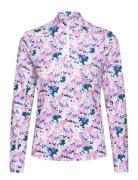 W You-V Bloom 1/4 Zip Sport Sweatshirts & Hoodies Fleeces & Midlayers Pink PUMA Golf