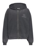 W. Omen Oceanic Zip Hoodie Tops Sweatshirts & Hoodies Hoodies Grey HOLZWEILER