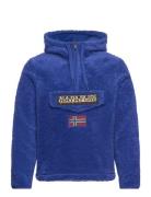 T-Burgee Hzh Tops Sweatshirts & Hoodies Fleeces & Midlayers Blue Napapijri