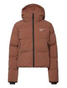 Hooded Boxy Puffer Jacket Sport Jackets Padded Jacket Brown Superdry Sport