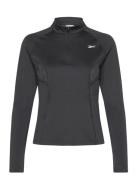 Running 1/4 Zip Sport Sweatshirts & Hoodies Sweatshirts Black Reebok Performance