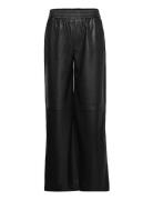 D6Baskerville Faux Pants Bottoms Trousers Leather Leggings-Bukser Black Dante6