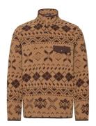 Fair Isle Brushed Fleece Pullover Tops Sweatshirts & Hoodies Fleeces & Midlayers Beige Polo Ralph Lauren