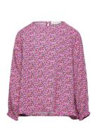 All Over Printed Flower Blouse Tops Blouses & Tunics Multi/patterned Tom Tailor
