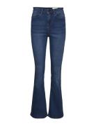 Nmsallie Hw Flare Jean Vi021Mb Fwd Noos Bottoms Jeans Flares Blue NOISY MAY