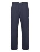 Lee Herringb Trousers Bottoms Trousers Casual Navy Double A By Wood Wood