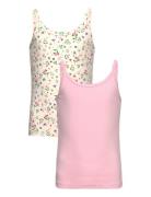 The New Strap Top 2-Pack Tops T-shirts Sleeveless Multi/patterned The New