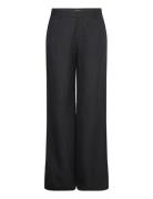 Trousers Superflare Linen Bottoms Trousers Flared Black Lindex