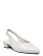 Slingback Shoes Heels Pumps Sling Backs White Gabor