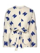 Butterfly Print Padded Jacket Outerwear Jackets Light-summer Jacket Cream Bobo Choses