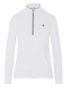 Ls 1/4 Zip Layering Sport Sweatshirts & Hoodies Fleeces & Midlayers White Original Penguin Golf