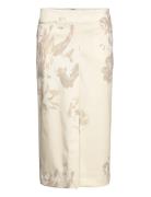 Floral Midi Skirt Designers Knee-length & Midi Cream REMAIN Birger Christensen