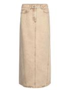 Maxi Denim Skirt Designers Knee-length & Midi Beige REMAIN Birger Christensen