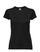 Adv Essence Ss Slim Tee W Sport T-shirts & Tops Short-sleeved Black Craft