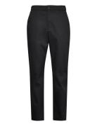 Relaxed Tapered Heavy Sateen Bottoms Trousers Chinos Black Calvin Klein