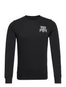 Ua Rival Terry Graphic Crew Sport Sweatshirts & Hoodies Sweatshirts Black Under Armour