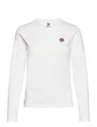 Moa Longsleeve Tops T-shirts & Tops Long-sleeved White Double A By Wood Wood