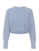 Alphagz Short Pullover Tops Knitwear Jumpers Blue Gestuz