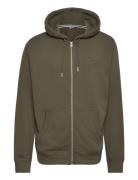 Essential Logo Zip Hoodie Ub Tops Sweatshirts & Hoodies Sweatshirts Khaki Green Superdry