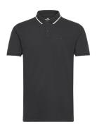 Hco. Guys Knits Tops Knitwear Short Sleeve Knitted Polos Black Hollister