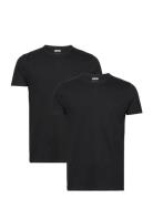 Double Pack Ss T-Shirt - White Designers T-Kortærmet Skjorte Black Edwin