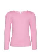 Vmlavender Ls Top Girl Noos Tops T-shirts Long-sleeved T-Skjorte Pink Vero Moda Girl