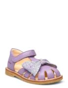 Sandals - Flat - Closed Toe - Shoes Summer Shoes Sandals Purple ANGULUS